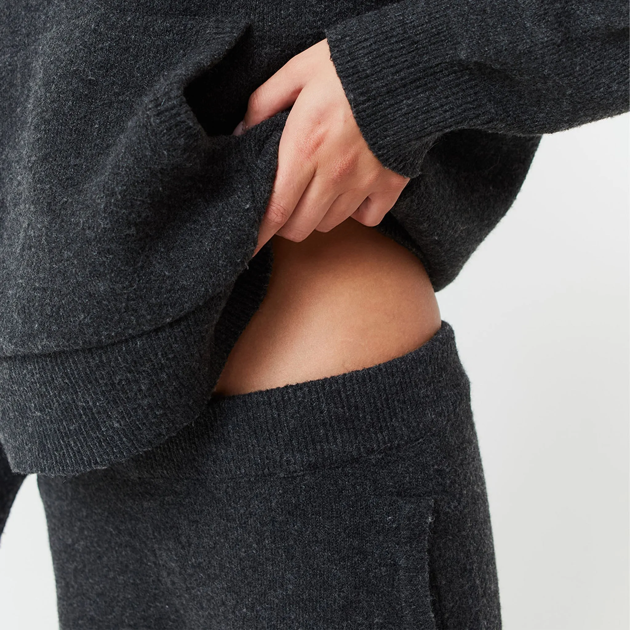 Paris Knit Tracksuit | Charcoal Marl