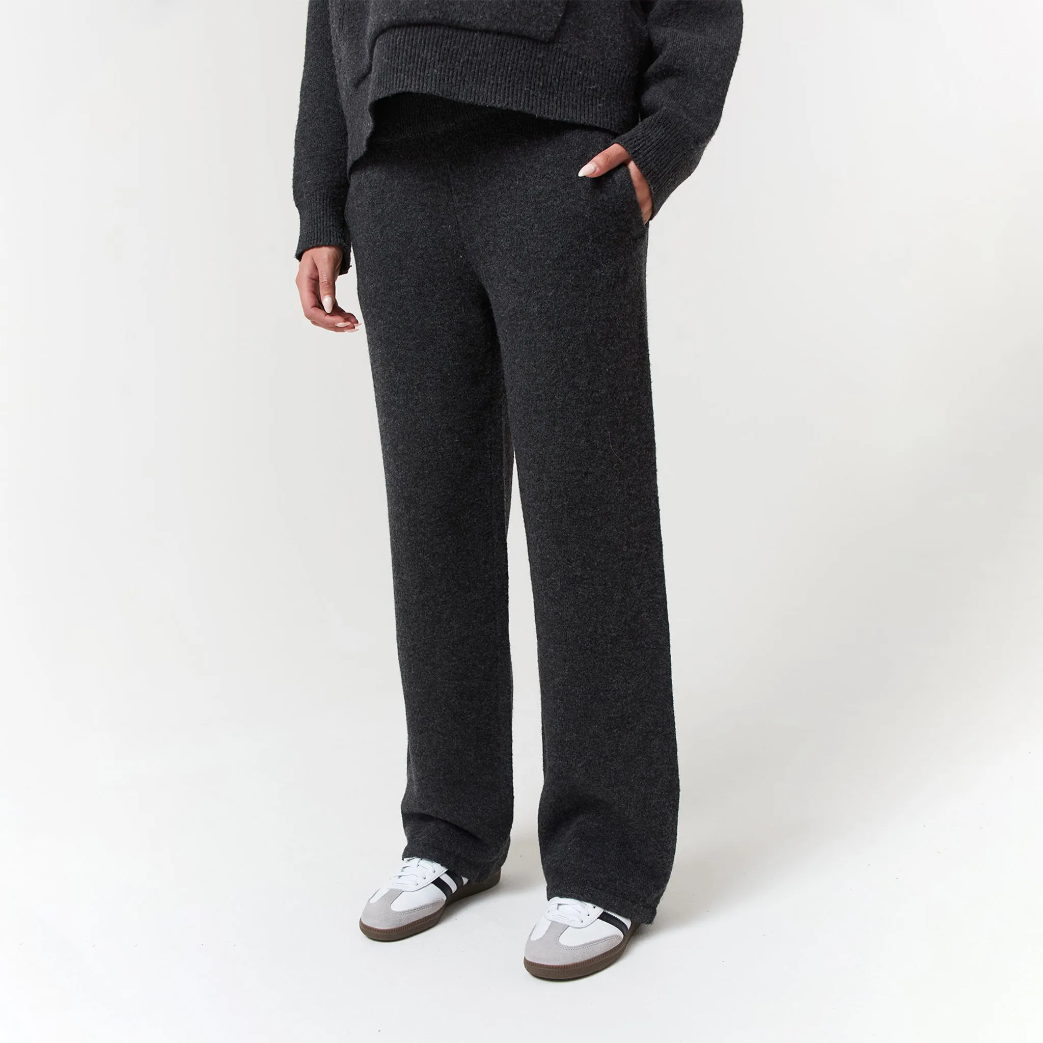 Paris Knit Tracksuit | Charcoal Marl