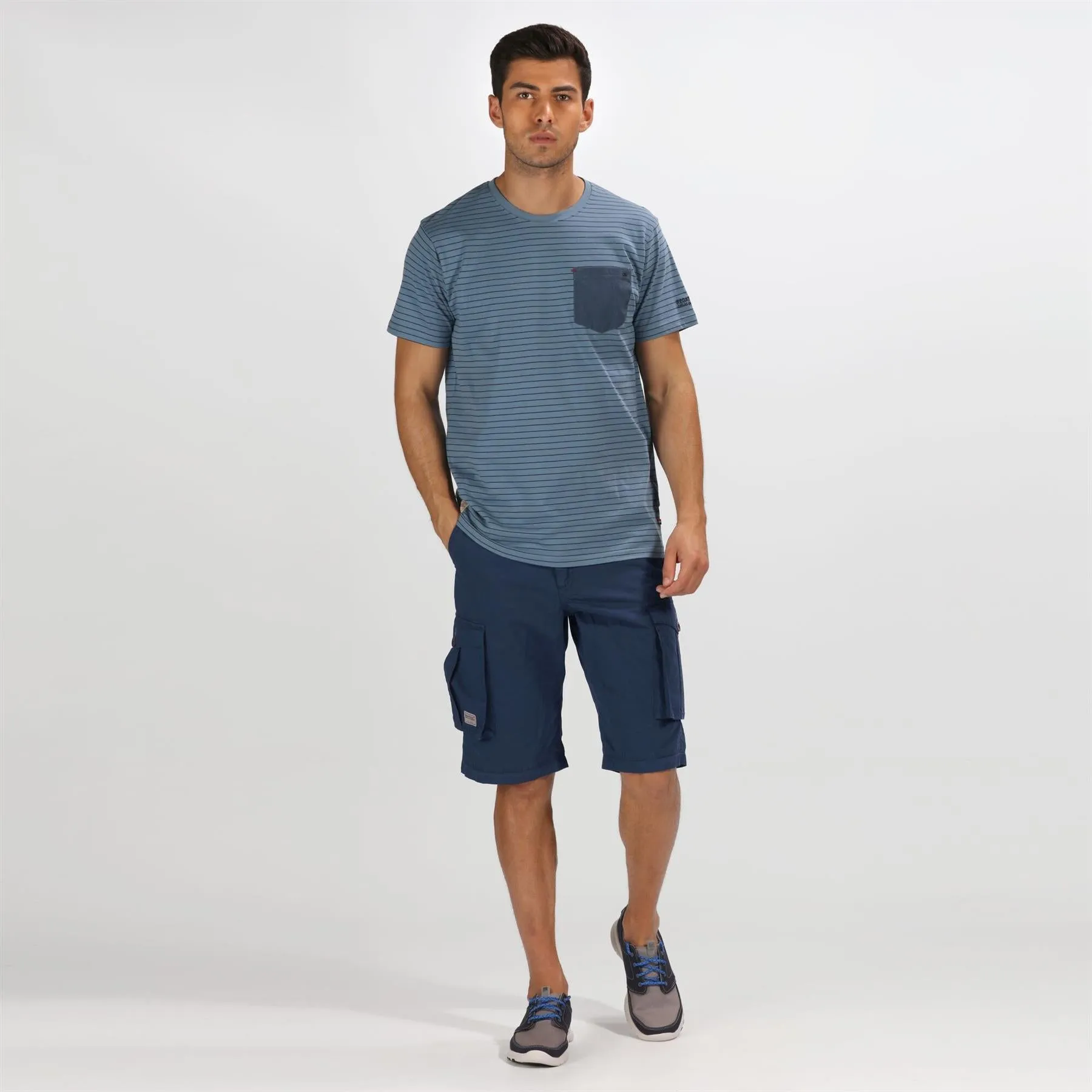 Regatta Mens Shorebay Cargo Breathable Cotton Shorts