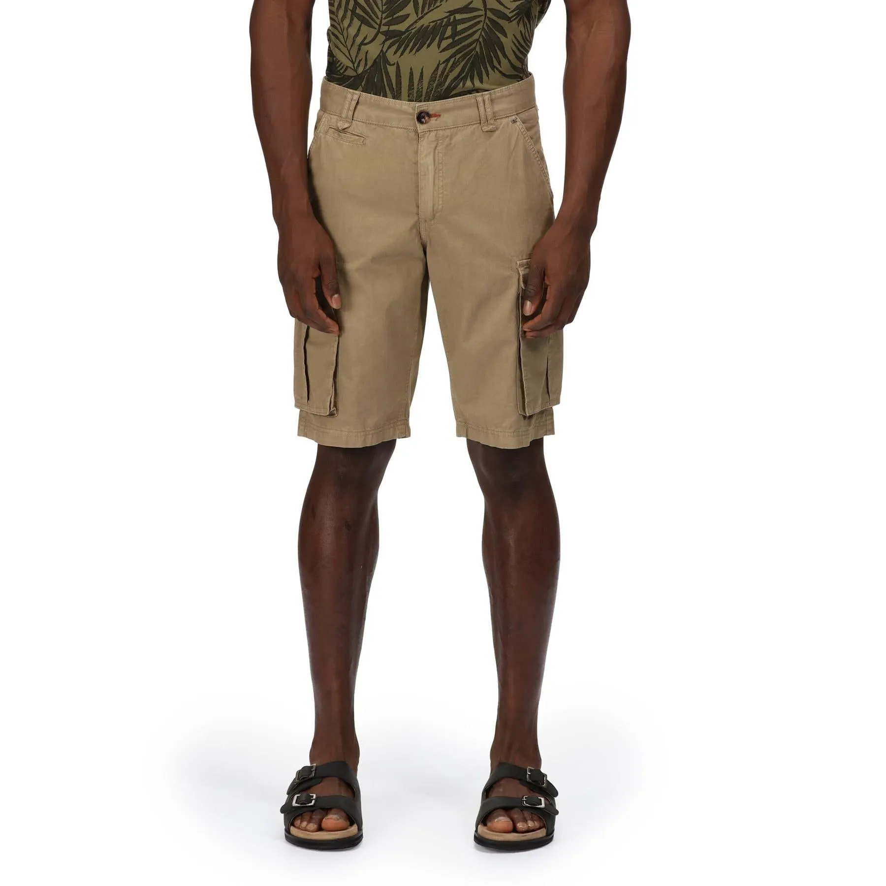 Regatta Mens Shorebay Cargo Breathable Cotton Shorts