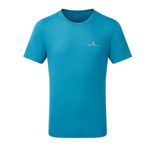 Ronhill Core Short Sleeve Tee Mens | Petrol/fluo Orange