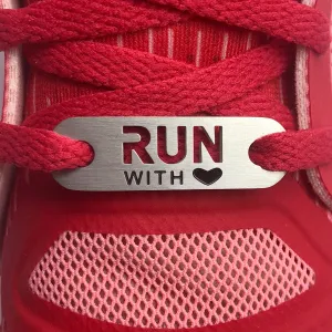 RUN with HEART Shoe Tag