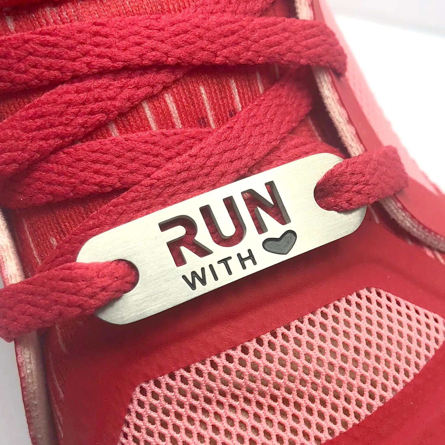 RUN with HEART Shoe Tag