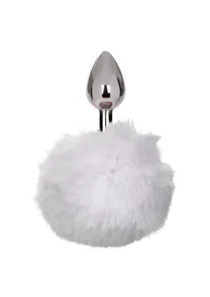 Running Wild Faux Fur Bunny Tail and Metallic Anal Plug