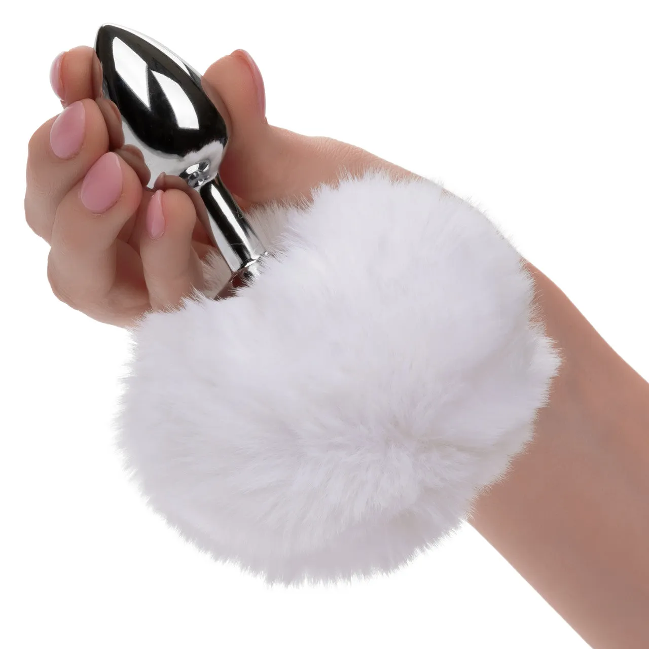 Running Wild White Bunny Tail Anal Plug