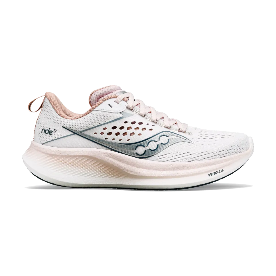 Saucony Women's Ride 17 White/Lotus