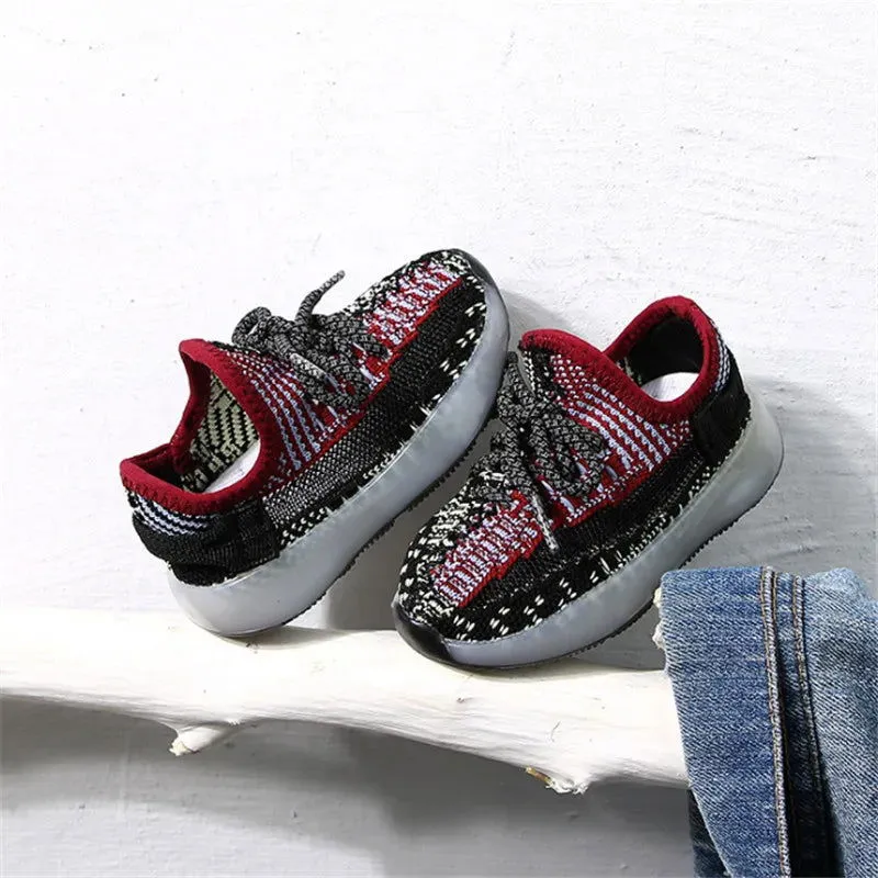 Soft Breathable First Walker Slip-on Mesh Knit Sneakers