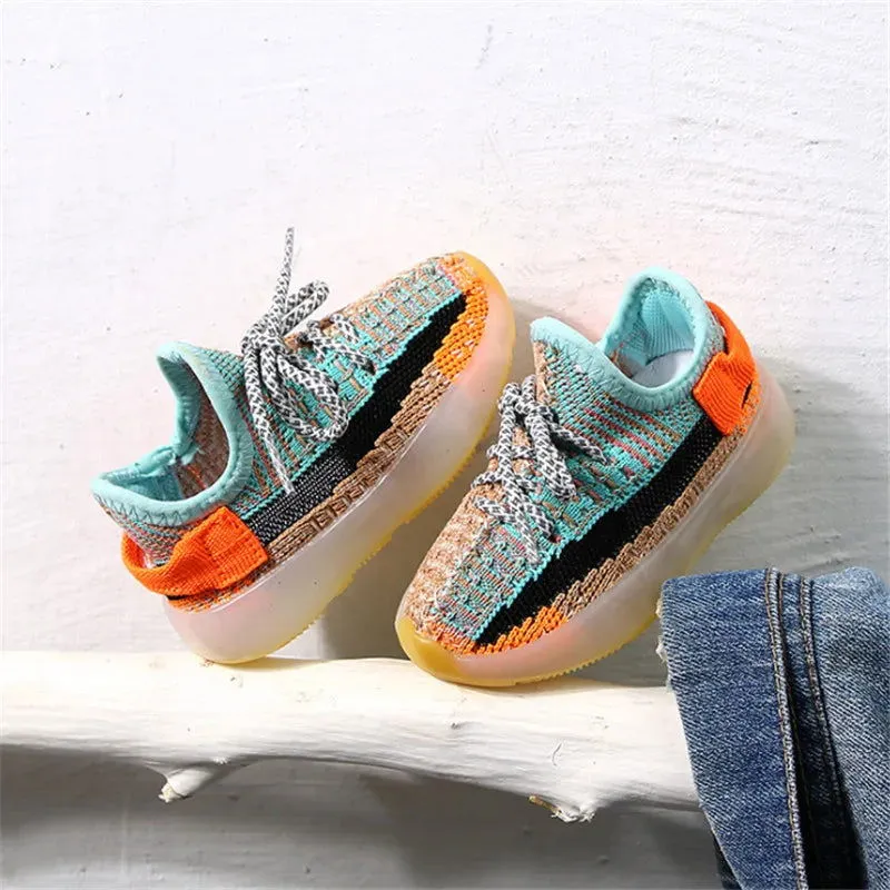 Soft Breathable First Walker Slip-on Mesh Knit Sneakers