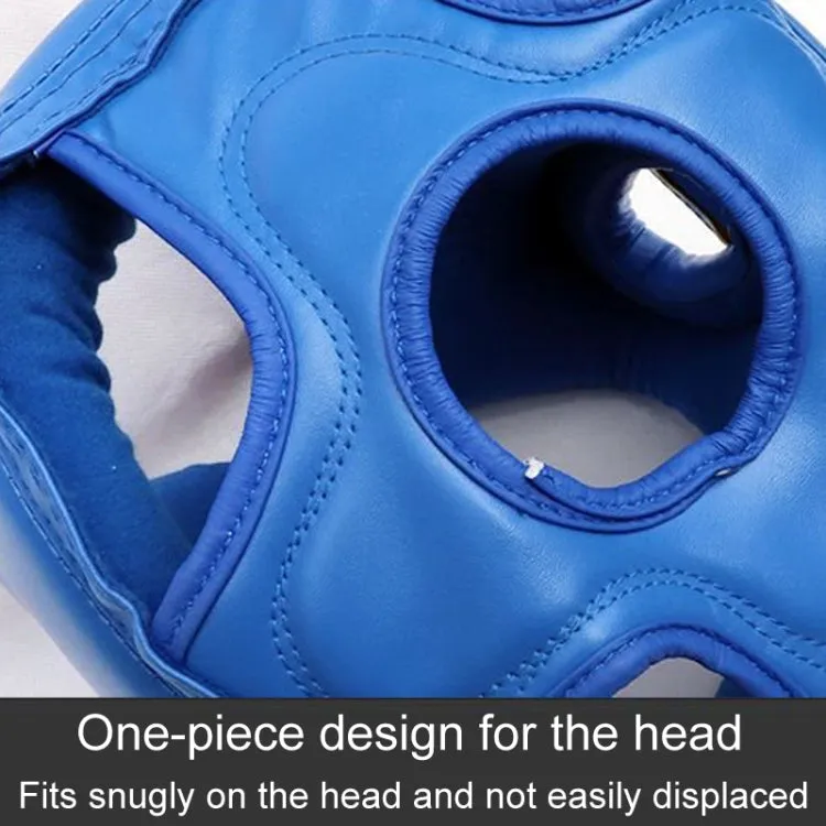 Sparring Boxing Helmet Thai Combat Competition Heads Protection Cover, Size: M(Blue With Mask)