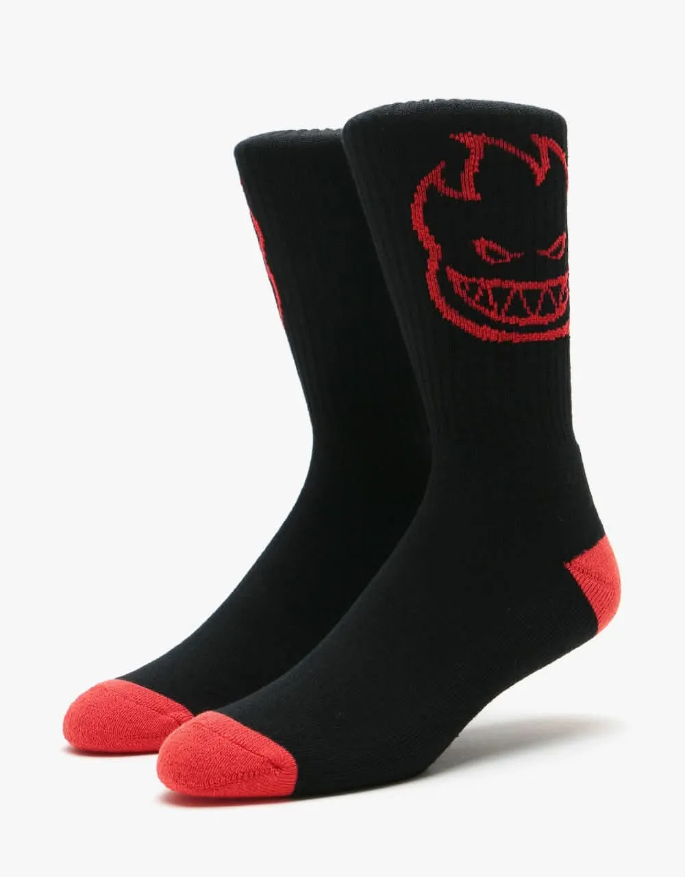 Spitfire Bighead 3-Pack Socks - White/Red/Black/Red/Olive/Black