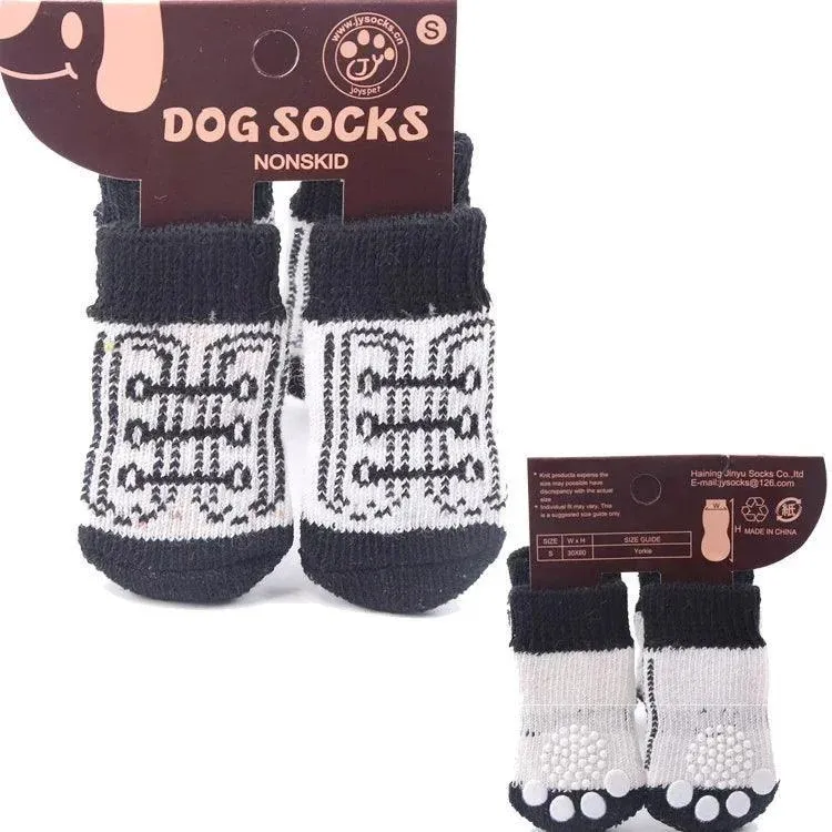 Teddy Christmas Shoes 4Pcs Cat Dog Socks