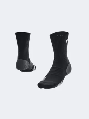 Under Armour Project Rock Armourdry Playmaker Unisex Training Sock Black/Grey