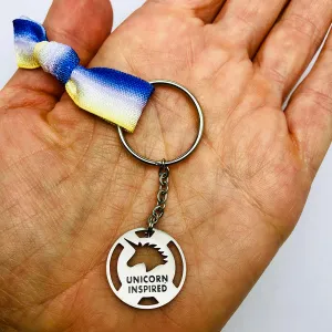 UNICORN INSPIRED Keychain - Boston Ribbon