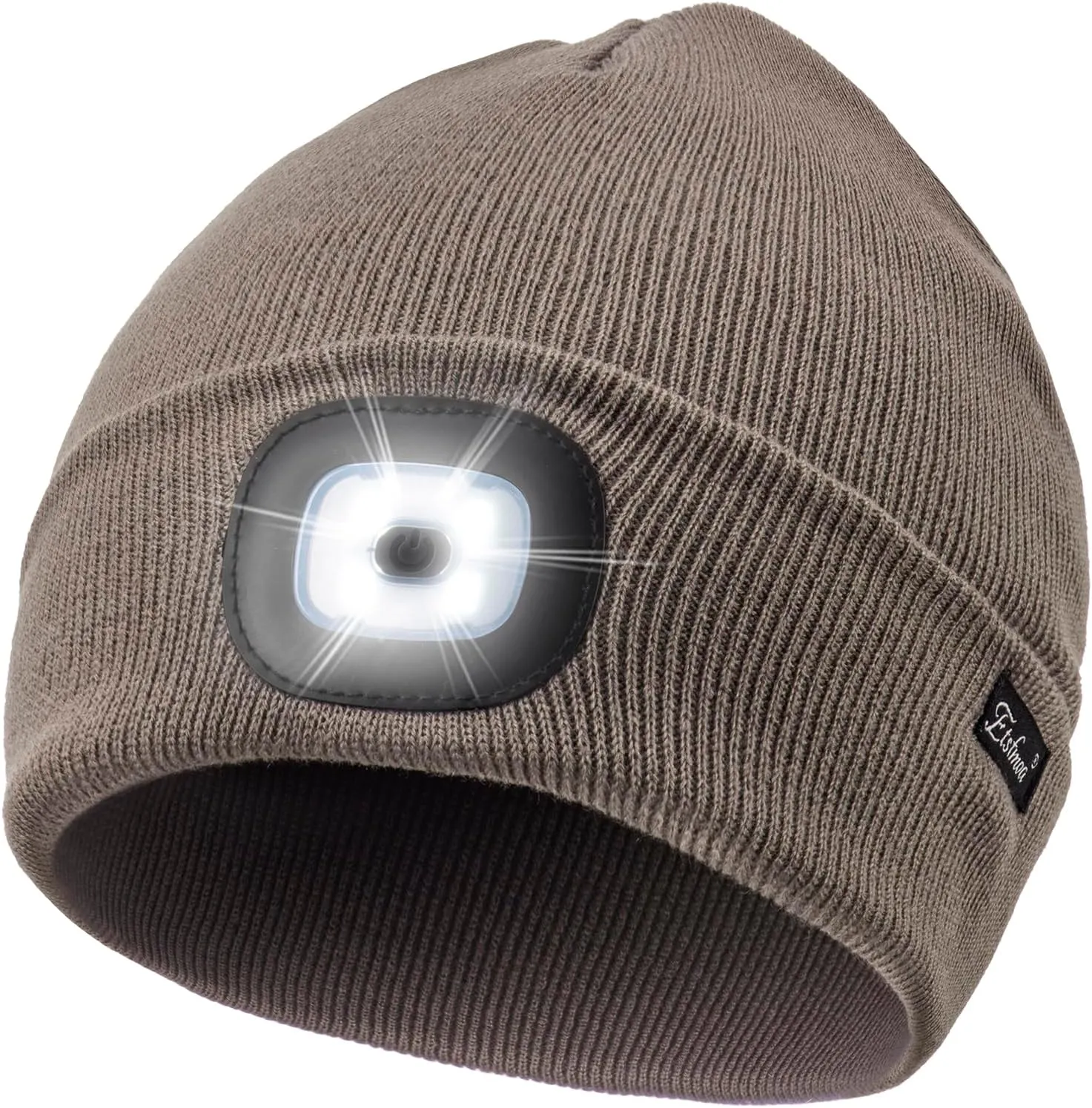 Unisex Beanie with Light, USB Rechargeable Caps