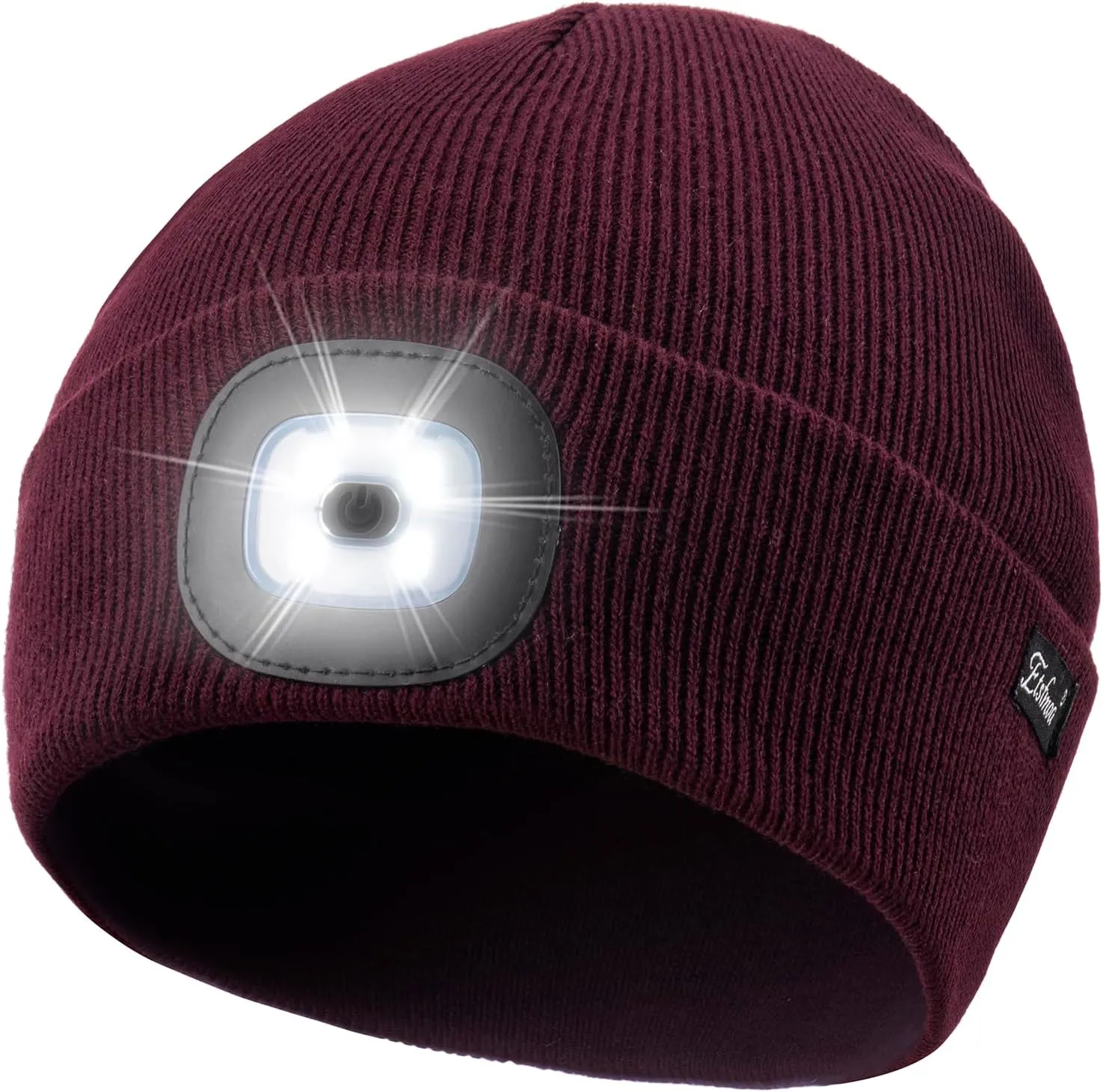 Unisex Beanie with Light, USB Rechargeable Caps