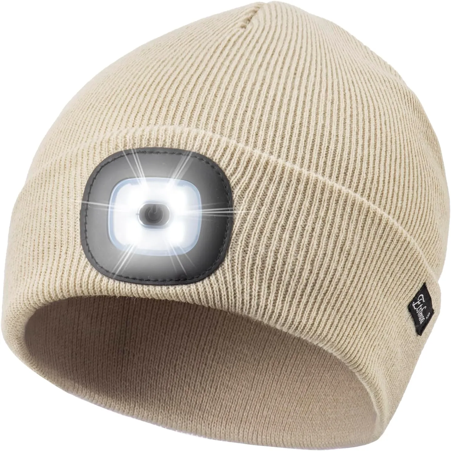 Unisex Beanie with Light, USB Rechargeable Caps