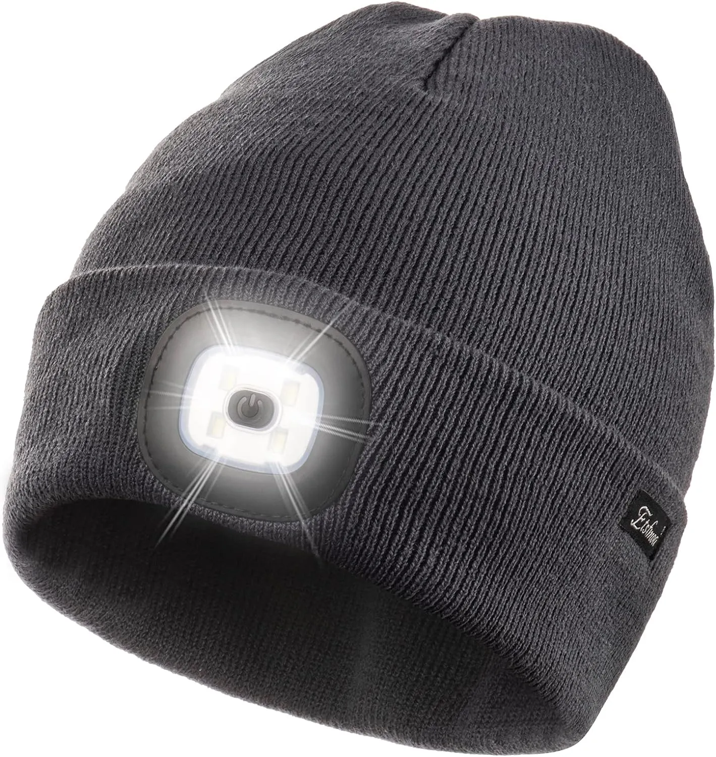 Unisex Beanie with Light, USB Rechargeable Caps