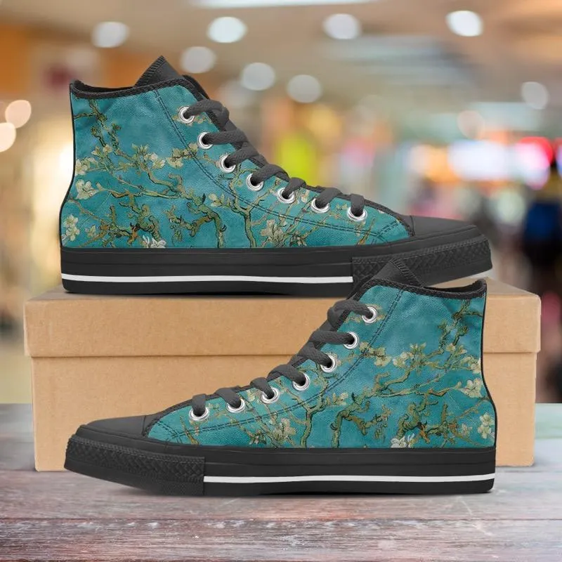 van Gogh's Almond Blossom High Tops Women's Shoes