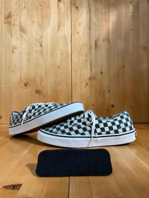 VANS OLD SKOOL CHECKERD Low Top Mens Size 10.5 Canvas Skateboarding Shoes Sneakers Black & White