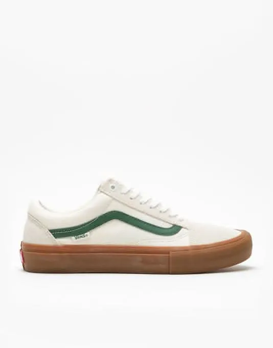 Vans Old Skool Pro Skate Shoes - Marshmallow/Alpine