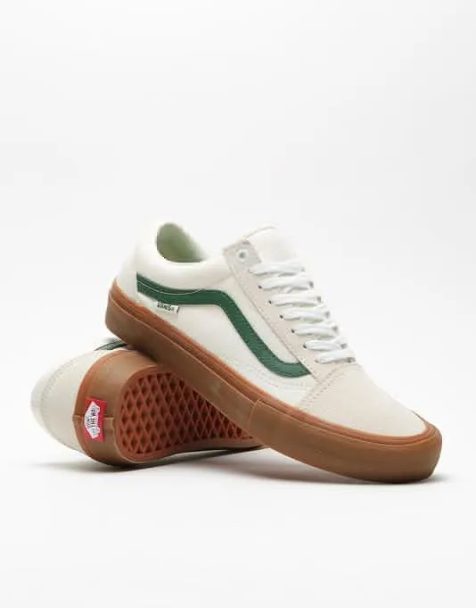 Vans Old Skool Pro Skate Shoes - Marshmallow/Alpine