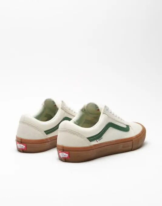 Vans Old Skool Pro Skate Shoes - Marshmallow/Alpine