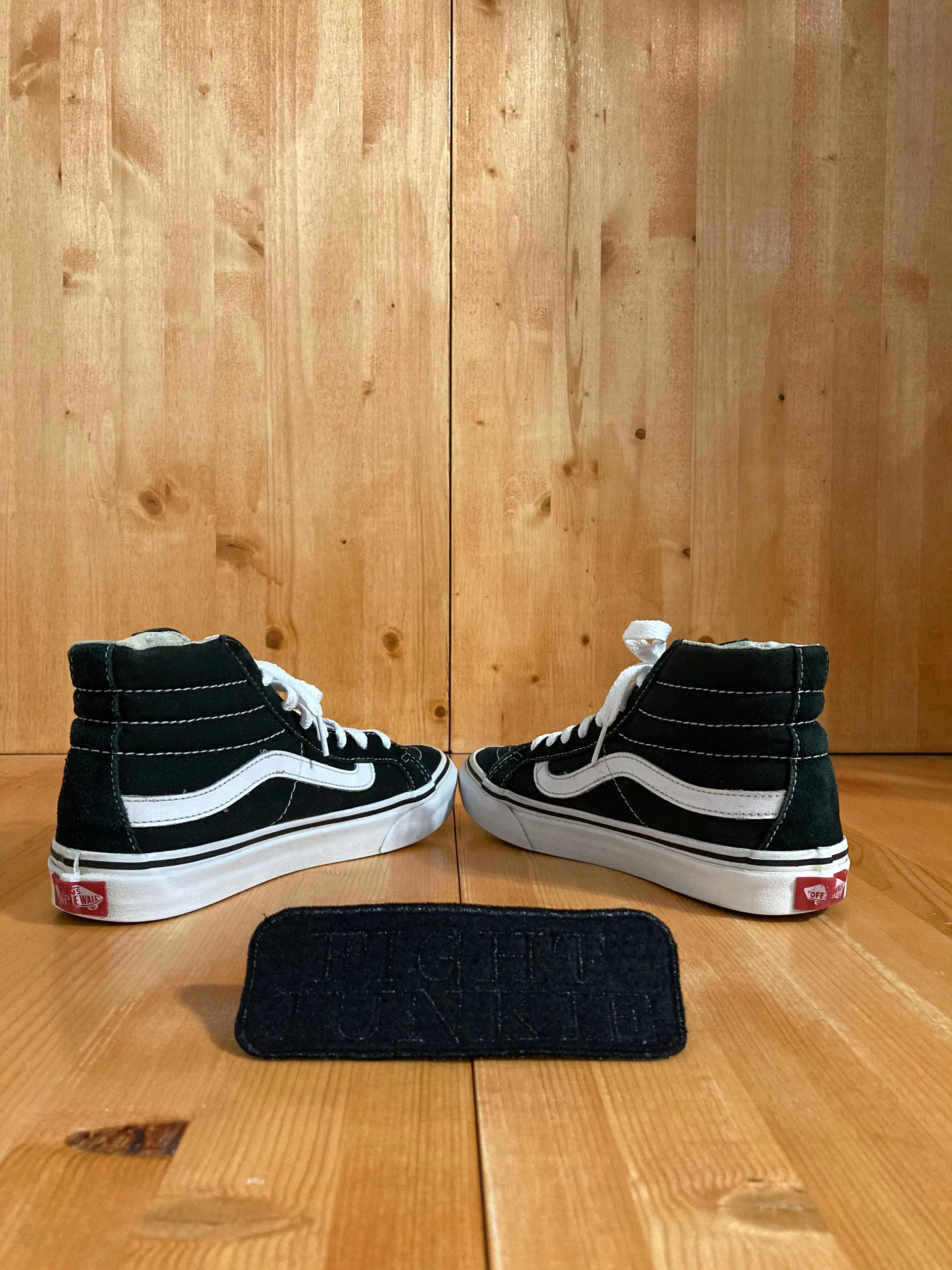 VANS OLD SKOOL SK8-HI Women's Size 7 Fabric Skateboarding Shoes Sneakers Black