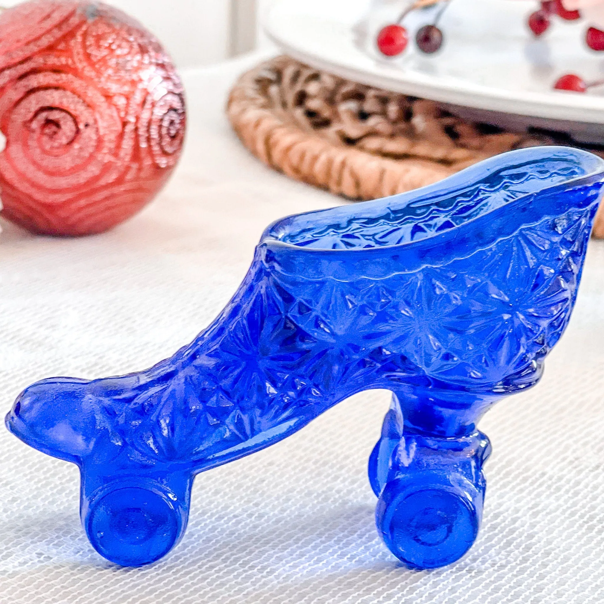 Vintage Glass Roller Skate