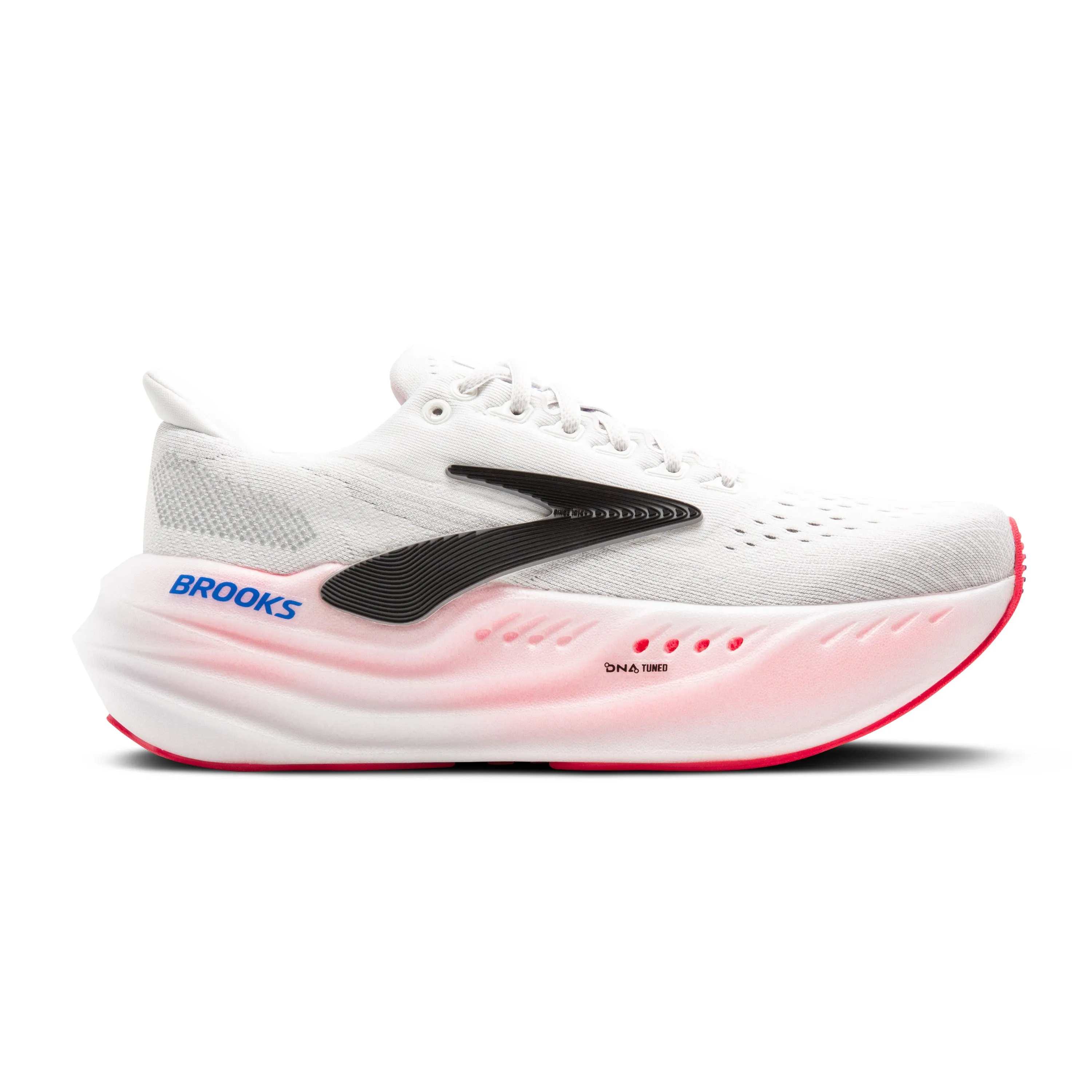 Women's Brooks Glycerin Max Color: White / Black/ Diva Pink