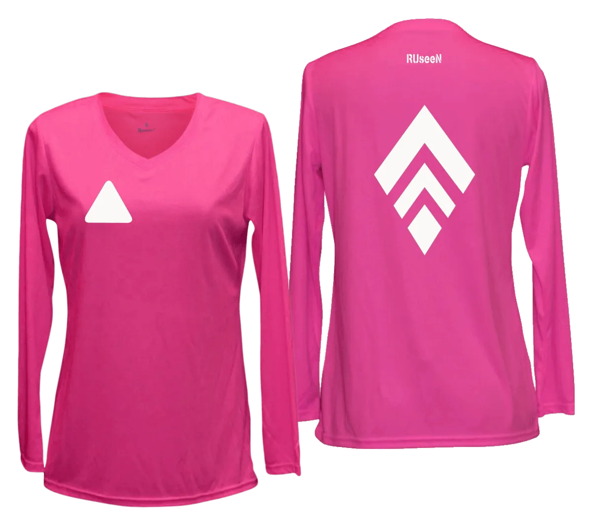 Women's Reflective Long Sleeve Shirt - Broken Diamond