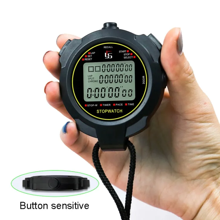 YS Stopwatch Timer Training Fitness Competition Stopwatch, Style: YS-760 60 Memories(Black)